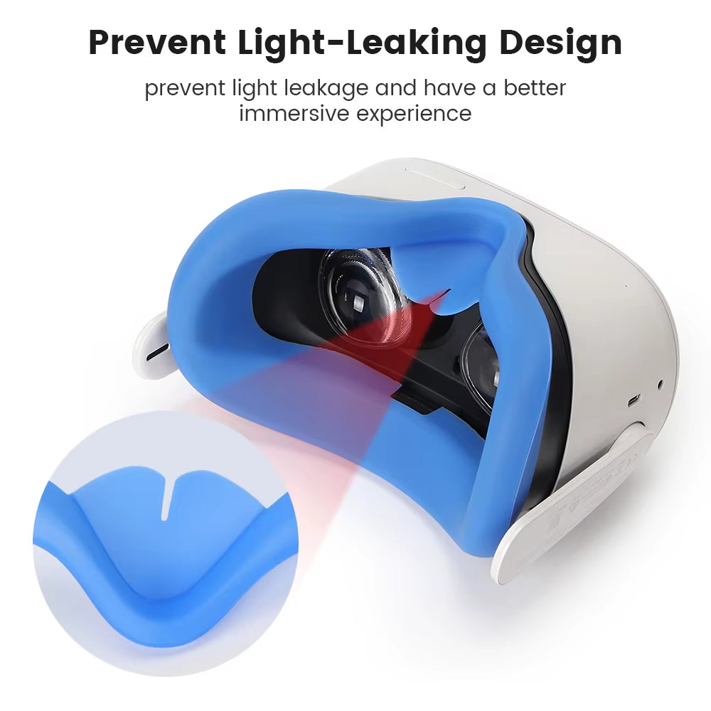 VR Silicone Mask Cover Face Pad Face Cushion Protective Eye Pad VR Devices Accessories