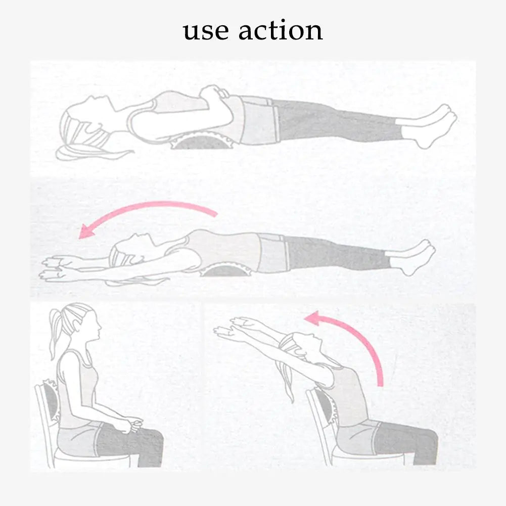 Back Stretcher Pillow Neck & Lumbar Massager: Relief Anytime, Anywhere