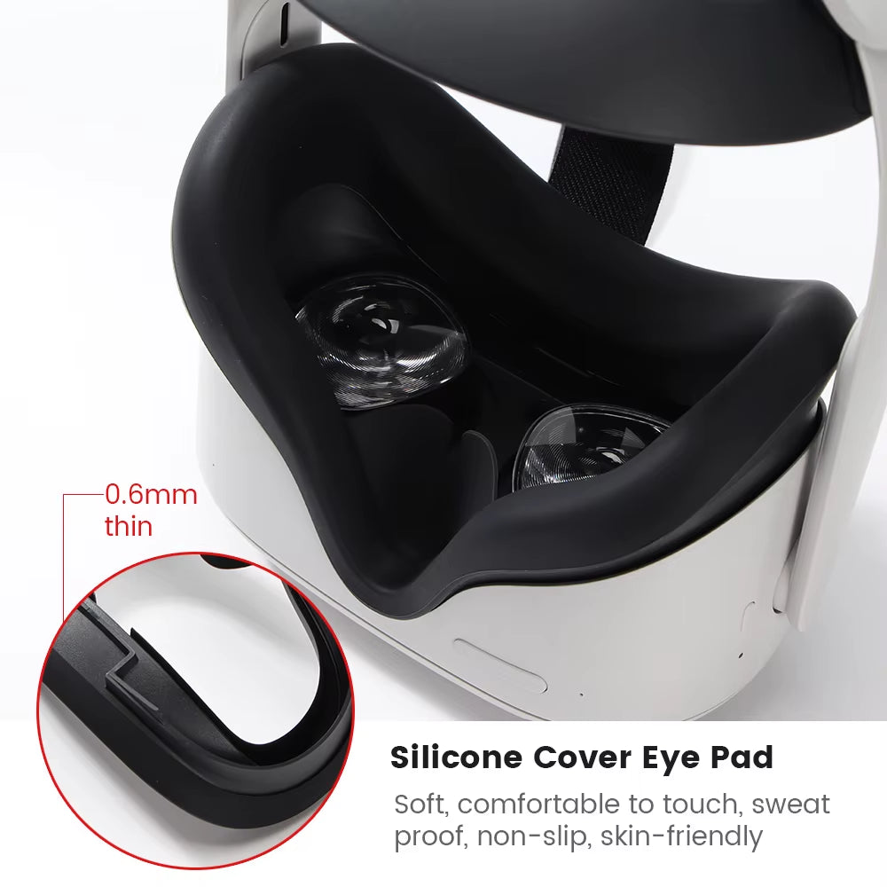 VR Silicone Mask Cover Face Pad Face Cushion Protective Eye Pad VR Devices Accessories