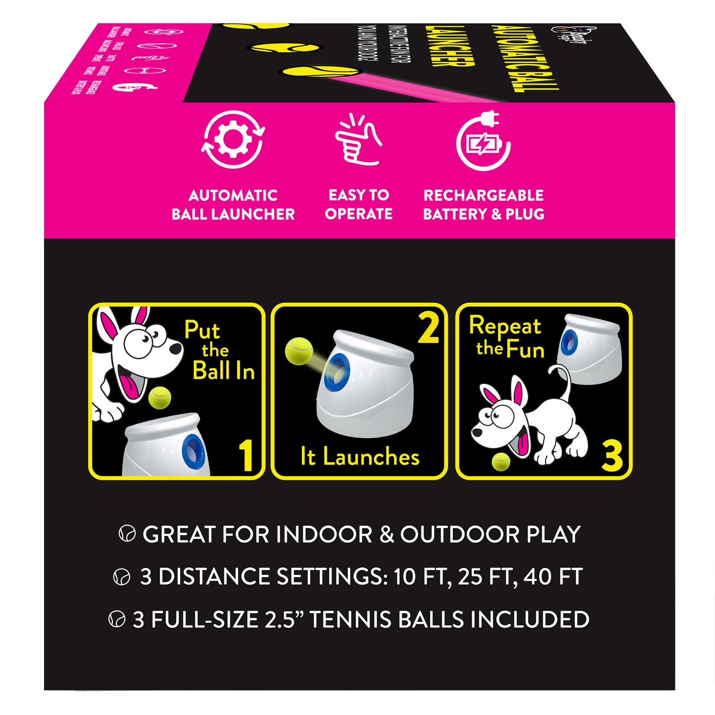 Spunky Pup Automatic Tennis Ball Launcher
