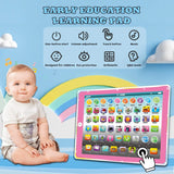 Kids Tablet Learning Pad Toddler Tablet with Abc/Word/Song/Music/Number Electronic Interactive Toy Christmas Birthday Gifts for Educational Preschool Boys & Girls 3-8 Years Old