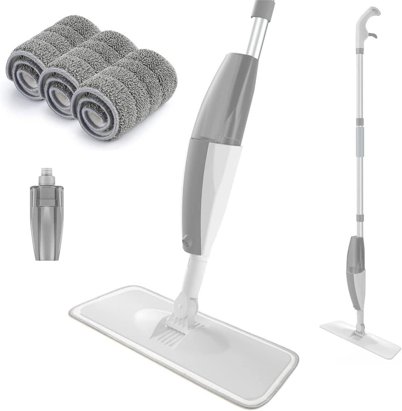 Spray Mops for Floor Cleaning Ergonomic Wet Dry Refillable Tank Microfiber Pads