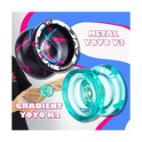 MAGICYOYO 2 Pack of Responsive Yoyo V3 and Crystal Yoyo K2, Dual Function Pro...