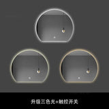 Modern Semi-Circular Smart Bath Mirrors Creative Touch Bathroom Mirror Home Bedroom Special-Shaped Makeup Mirrors with Led Light