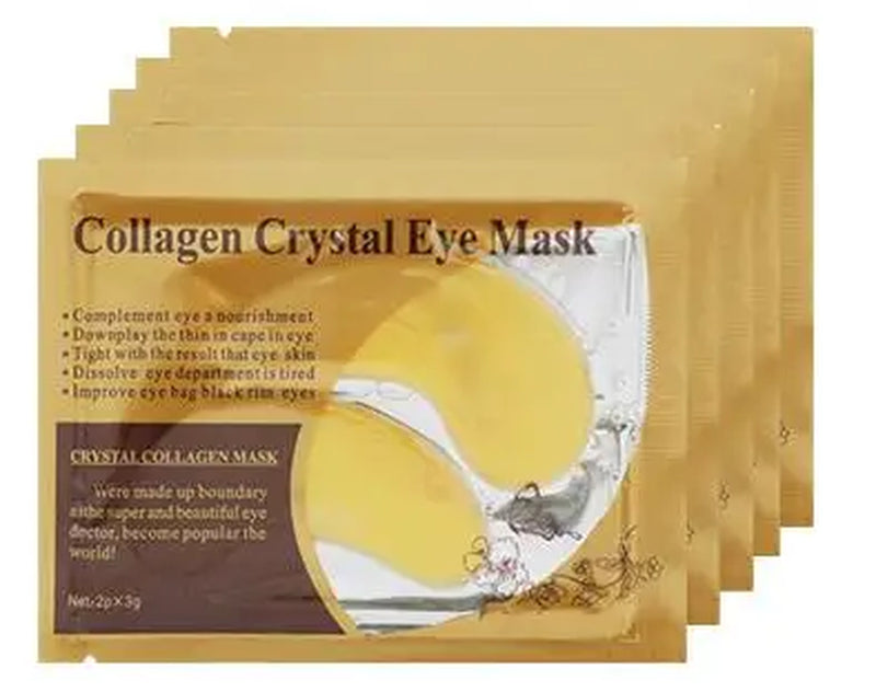 20Pcs=10Pairs Gold Collagen Crystal Eye Mask Skincare Eye Patches Firming Moisturizing Nourishing Eye Skin Care Products