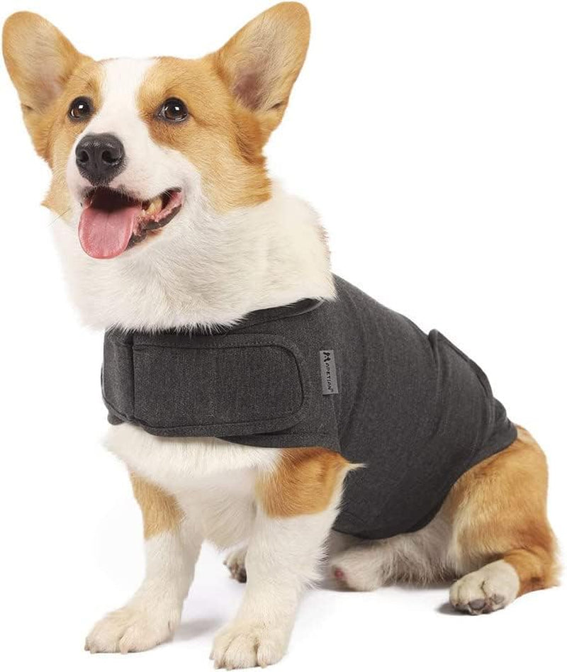 Anxiety Vest for Dogs Thunder Jacket Calming Shirts for Dogs Anxiety Jacket Dog Compression Vest Calming Wrap (A1-Dark Grey, X-Small)