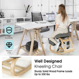 Ergonomic Kneeling Chair Rocking Office Desk Stool Upright Posture