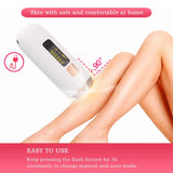 Laser Hair Removal for Women and Men with Cooling System，Upgraded to 990,000 Flashes Hair Removal Device on Facial Legs（White）