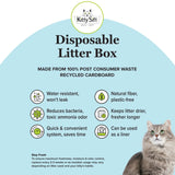 Eco-Friendly Disposable Litter Box Large (Pack of 6)