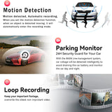 Car Dual Lens Dash Cam HD 1080P Front/Rear/Inside Video Recorder Camera G-Sensor