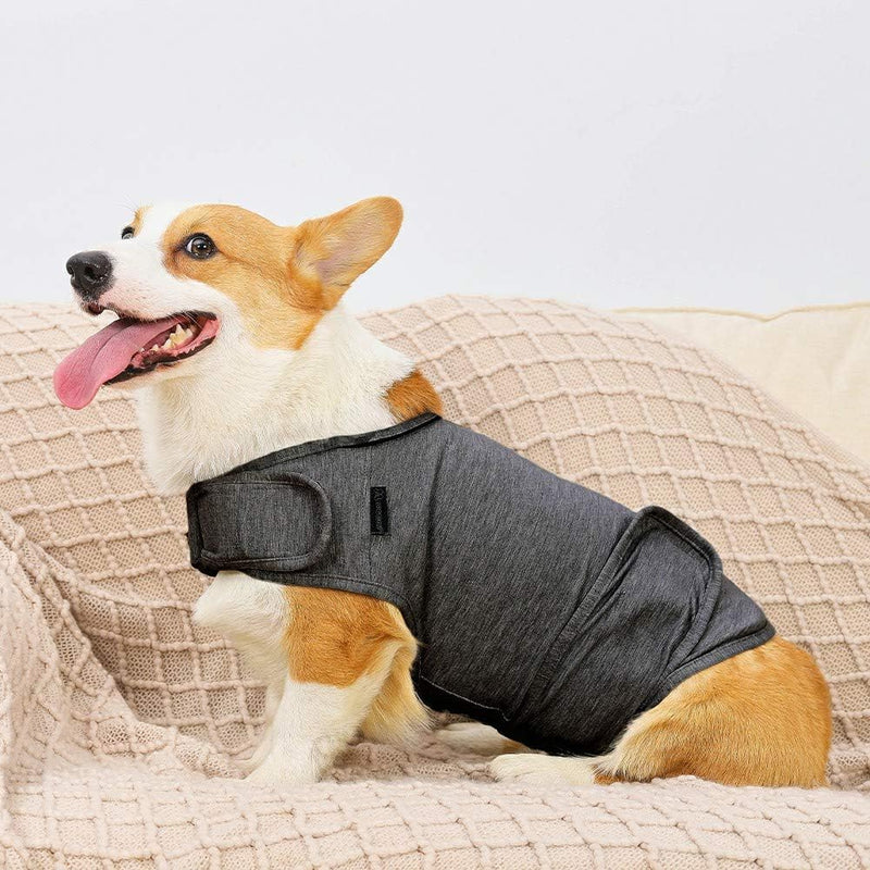 Anxiety Vest for Dogs Thunder Jacket Calming Shirts for Dogs Anxiety Jacket Dog Compression Vest Calming Wrap (A1-Dark Grey, X-Small)