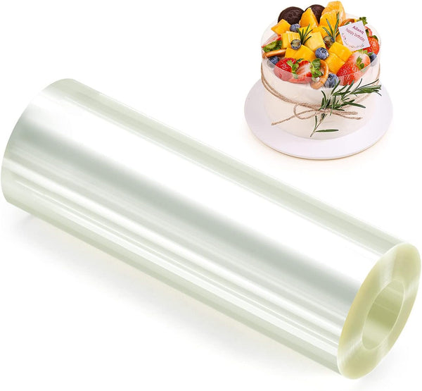 Cake Collars 6 X 600Inch (5.9 Mil Thick) Transparent Acetate Sheets Rolls for Baking Surrounding Edge Decorating