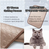 Dog Self Cooling Mat Pet Washable Pads Breathable Pet Blanket Hot Weather Sleeping Kennel Mat,Ice Silk Sleep Mat Pad Non-Toxic Breathable Sleep Bed for Large Dogs Cats No Water