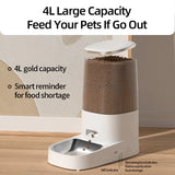 ROJECO Automatic Cat Feeder Pet Smart Cat Food Kibble Dispenser Remote Control Wifi Button Auto Feeder for Cats Dog Accessories