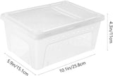 Reptile Breeding Box Plastic Spider Enclosure : Reptile Feeding Box Spider Terrarium - Transparent Hatching Container Reptile Box for Lizard Gecko, 25.8X15.1X11Cm