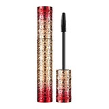 Black Eyelash Mascara Waterproof & Long Lasting, Silk Fiber Lash Mascara Volume and Length Eye Makeup Mascara, Lucky Red Shell Gift(1 Pcs)