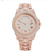 Men's Calendar Quartz  Diamond Watch