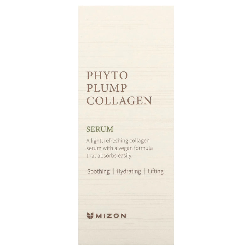 Phyto Plump Collagen Serum 1.01 Fl.Oz. - Hydrating, Anti-Aging, Soothing & Firming, Vegan Skincare Solution Based on Tremella Fuciformis with Natural Extracts