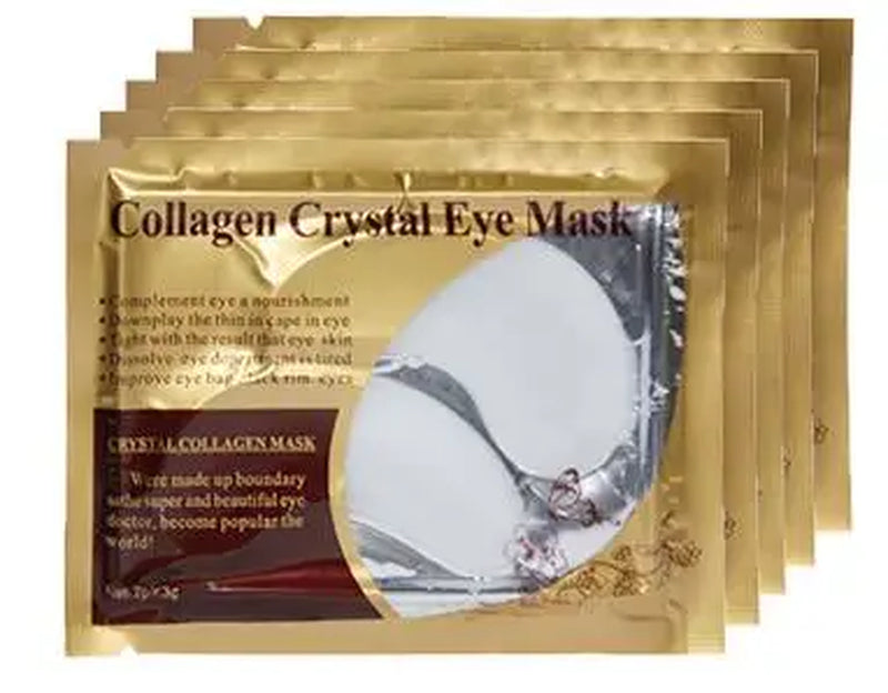 20Pcs=10Pairs Gold Collagen Crystal Eye Mask Skincare Eye Patches Firming Moisturizing Nourishing Eye Skin Care Products