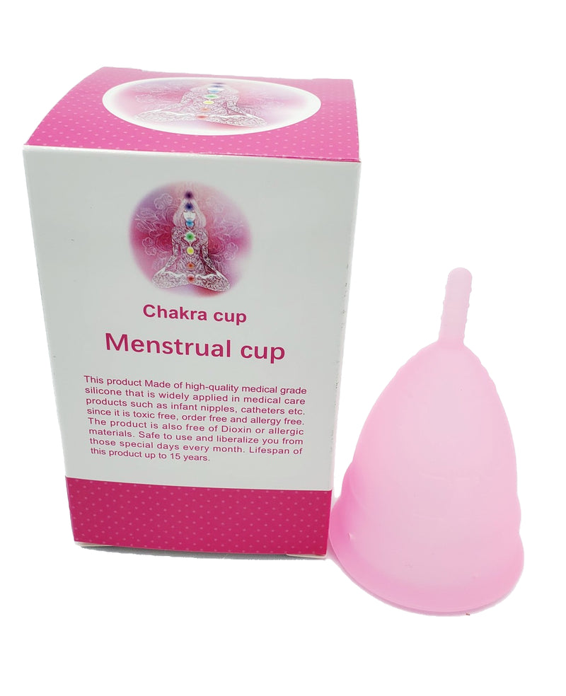 Menstrual Cup Reusable Period Cup-Pink- Size (L) USA Tampon & Pad Alternative