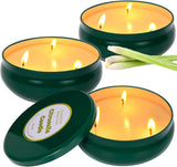 Large Citronella Candles Outdoor & Indoor, 3 X 13.5 Oz Scented Candles Set Natural Soy Wax Citronella Candles for Garden Patio Yard Home Balcony Camping Backyard Decorative