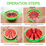 Manual Watermelon Slicers Cutter Stainless Steel Creative Labor-Saving Fruit Slicing Tool Large Fruit Dividers Kitchen Gadgets