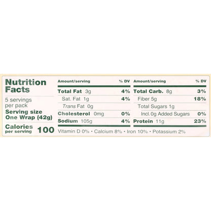 Foods, Gluten Free Keto High Protein Carb Friendly Tortilla Wraps, 7.4Oz, 5 Count