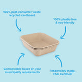 Eco-Friendly Disposable Litter Box Large (Pack of 6)