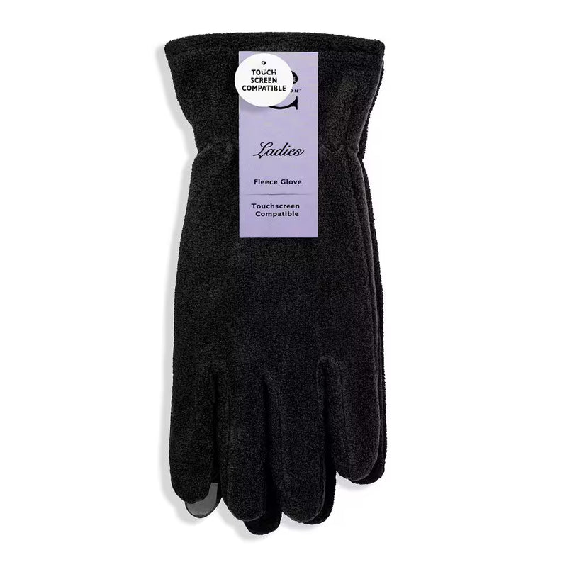 Ladies Fashion Fleece Touch Screen Gloves