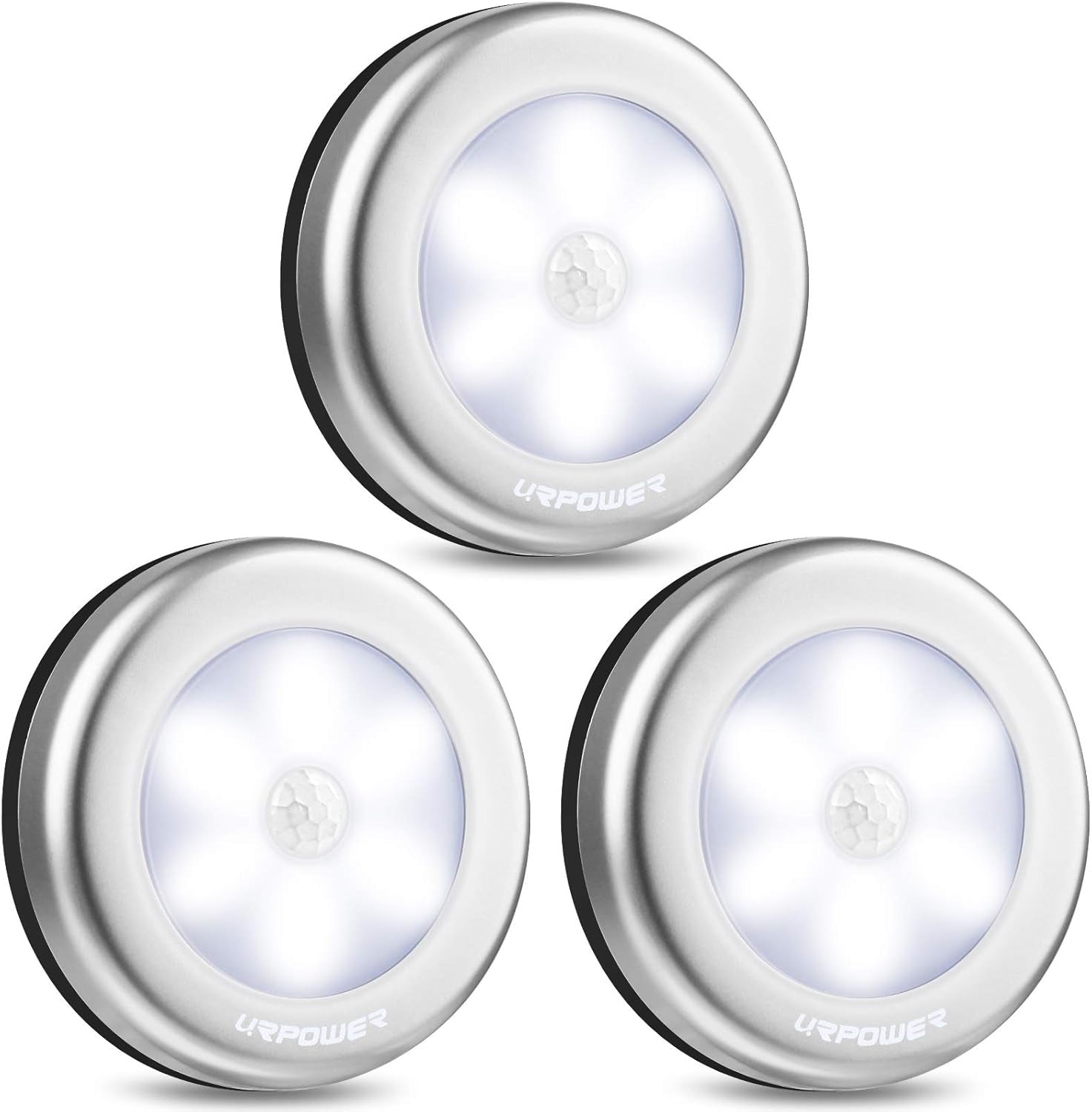 Motion Sensor Closet Light, Motion-Sensing Battery Powered LED Stick-Anywhere Nightlight,Wall Light for Entrance,Hallway,Basement,Garage,Bathroom,Cabinet,Closet