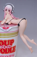 13Cm Supe Sonico Anime Figure Nitro Cartoon Figurines Two-Dimensional Sexy Girl PVC Action Figure Noodle Stopper Japanese Dolls