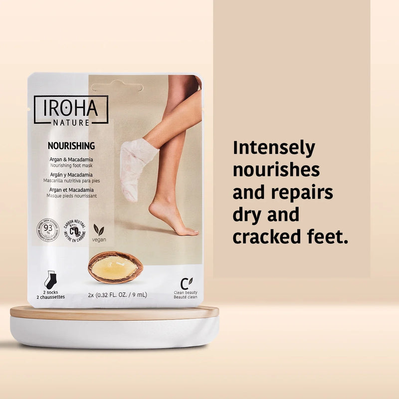 - Nourishing Foot Mask with Argan & Macadamian Oil (1 Pair)