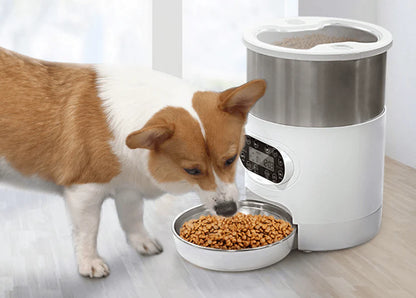 Smartpaws Remote-Controlled Pet Feeder: Automatic Food Dispenser with App Control and Voice Recording