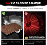 Large Induction Cooktop Protector Mat, (Magnetic) Electric Stove Burner Covers Anti-Strike&Anti-Scratch as Glass Top Stove Cover,Silicone Induction Cooktop Mat for Electric Stove Top