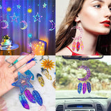 42Pcs Resin Molds-Silicone Resin Molds Earring/Pendant Wall Hanging Christmas Decoration-Epoxy Resin Molds Keychain Making Set with 35 PCS Tools for DIY Gift Crafts Making