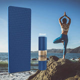 Yoga Mat 1/3 Inch QMKGEC Exercise Mats 8Mm TPE Non-Slip Extra Thick High-Density Eco Friendly for Yoga Workout Pilates Yoga Mats for Women Men