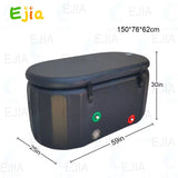 XL 150Cm/ 59'' Portable Ice Bath Tub | Cold Plunge Recovery Tub with Lid | Includes Pump, Oversized for Adults Recovery Therap