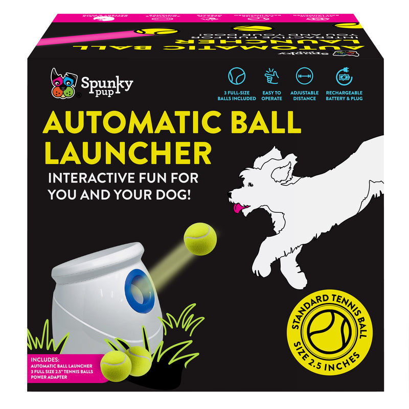 Spunky Pup Automatic Tennis Ball Launcher