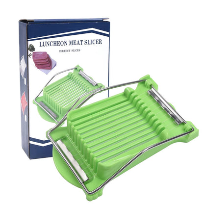 Luncheon Meat Slicer Multifunctional Stainless Steel Spam Ham Fruit Vegetables Egg Cheese Kitchen Cutter Slicers Gadgets Items