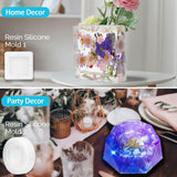 Gift Box Resin Kit for Beginners, Epoxy Resin Clear Kit with All Tools Resin Pigments Gold Flakes Measuring Cup,Coating and Casting Art Resin with Ashtray Mold for Art,Crafts,Diy