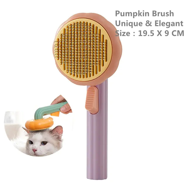 Self-Cleaning Pet Grooming Brush Combo