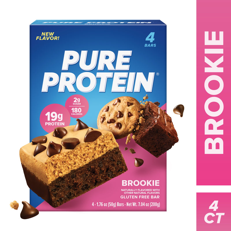 Bar, Brookie Bar, 19G Protein, Gluten Free, 1.76 Oz, 4 Ct