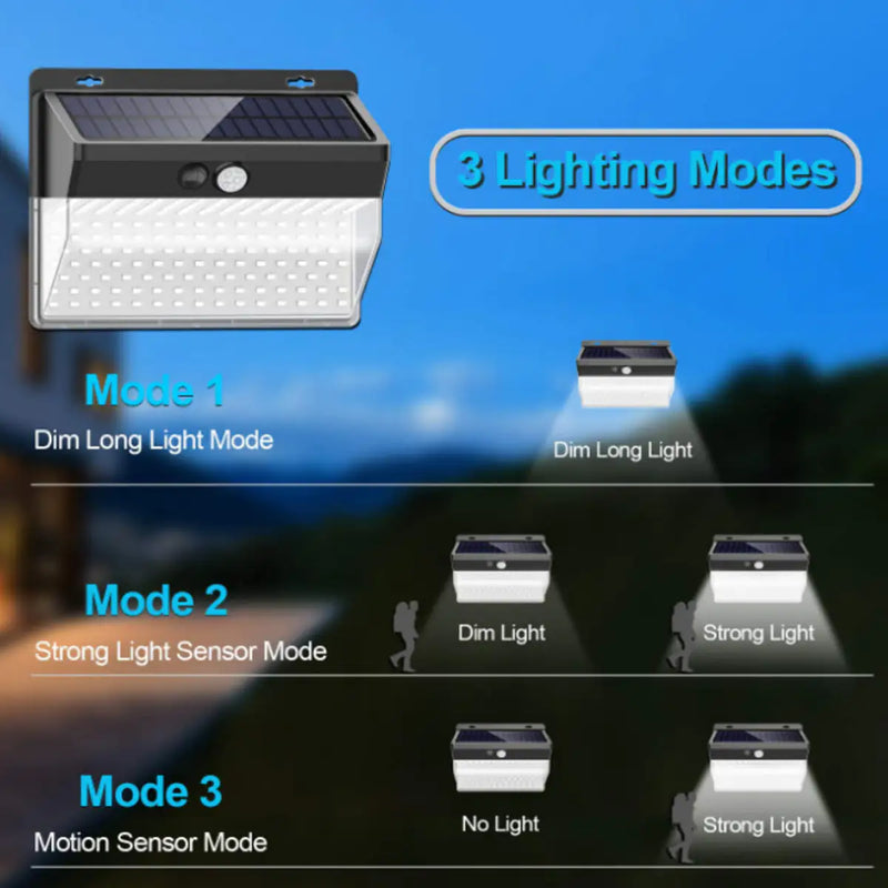 Lumina 206 LED Cluster Lights With Solar Power And Motion Sensor