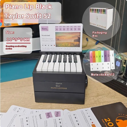 2025 Hand-Cranked Piano Desk Calendar