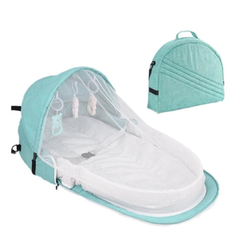 F-B Portable Baby Bed with Sunshade & Mosquito Net