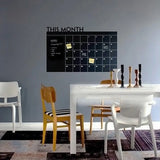 Chalkboard Wall Calendar Sticker