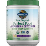 Raw Organic Alkalizer & Detoxifier Green Superfood Powder, Lemon Ginger, 9.94Oz