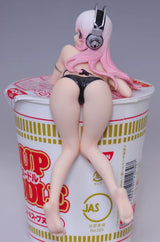 13Cm Supe Sonico Anime Figure Nitro Cartoon Figurines Two-Dimensional Sexy Girl PVC Action Figure Noodle Stopper Japanese Dolls