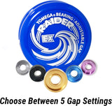 Raider Ex - Professional Responsive Ball Bearing Yoyo, Great for Advanced String Tricks and Looping Play + 5 Spacers + Extra 2 Strings (Blue)