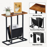 Small Side Table for Small Spaces Narrow End Table Bedside Table Living Room